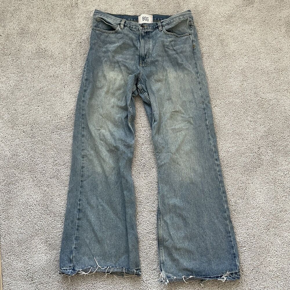 BDG Slacker Fit Wide Leg Relaxed Denim Jeans Mens 36x32 Urban Outfitters Skater